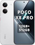 XIAOMI Poco X8 Pro Smartphone 12GB+512GB, Dimensity 8500-Ultra Processor, 6500mAh Battery, Ultra Bright AMOLED Display, 50MP Sony IMX882 Main Camera with OIS, White - 1