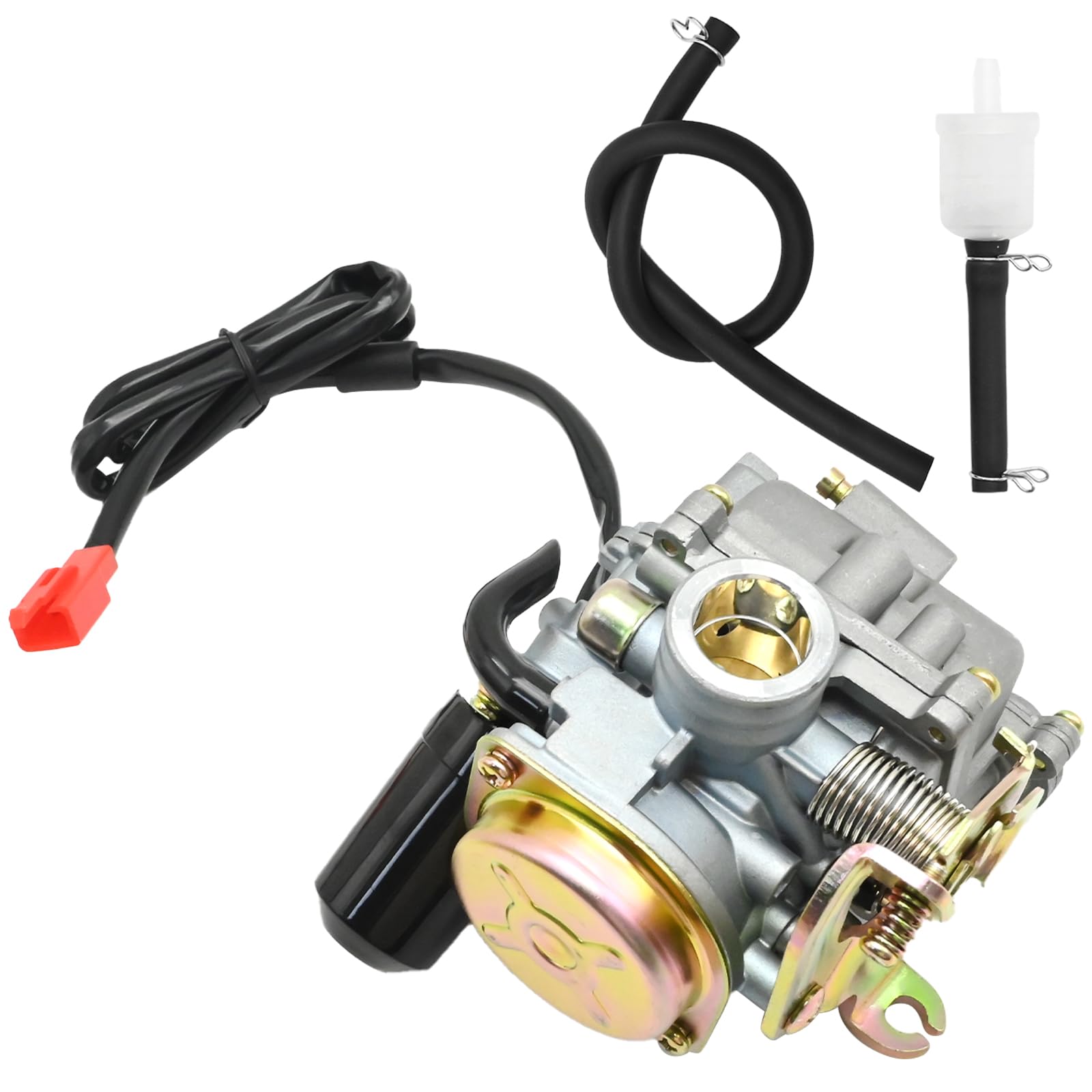 Carburatore 50cc 4T 4 tempi, ricambio per motori cinesi 50cc 4 tempi (GY6-139QMA/QMB), ricambio per Piaggio Fly Liberty Zip