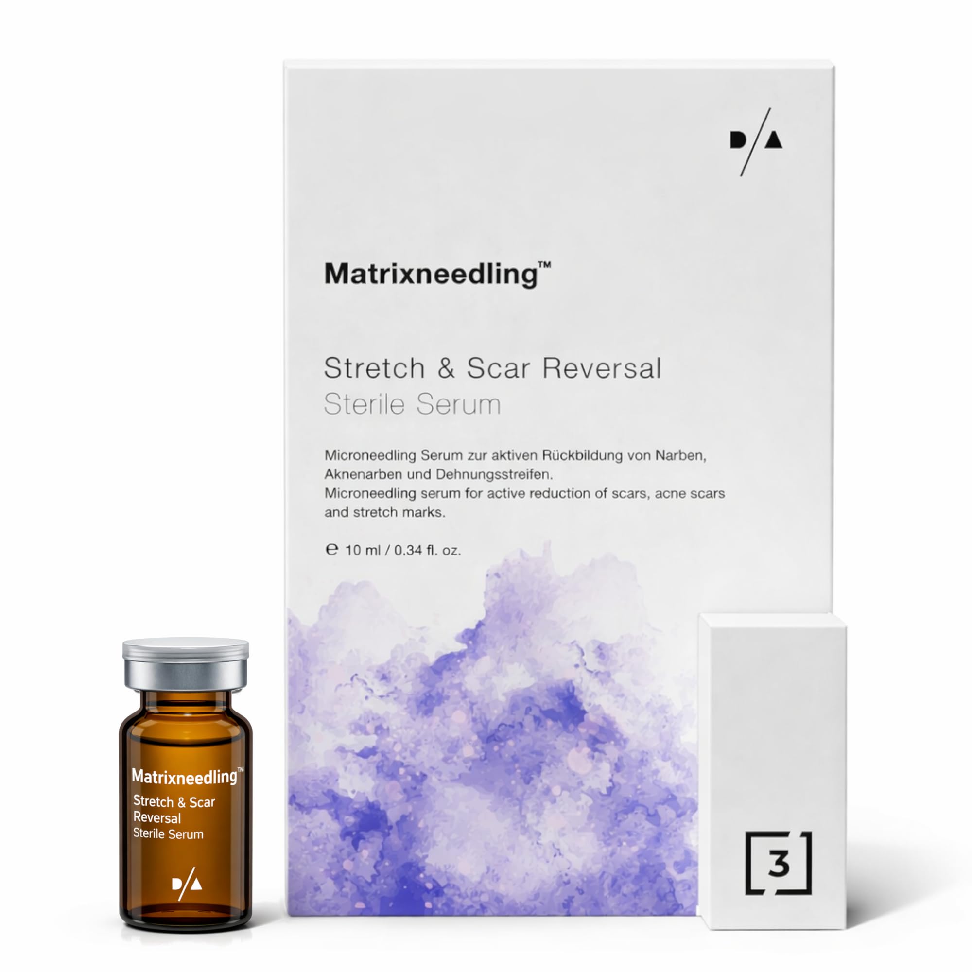 Matrixneedling™ Stretch & Scar Reversal – Microneedling Serum gegen Narben & Dehnungsstreifen – Aknenarben Serum & Kollagen Booster – Dermapen & Dermaroller Narbenbehandlung für glattere Hautstruktur