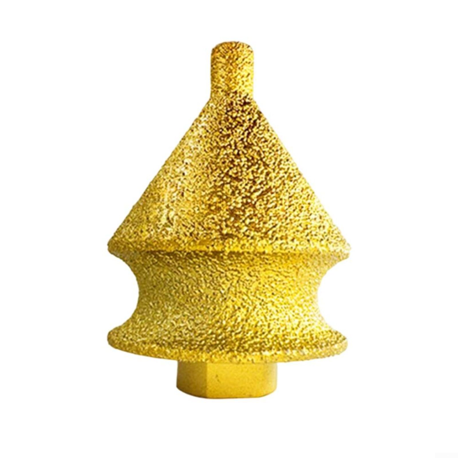 Mèche à chanfreiner conique pour meuleuse d'angle à filetage M10, meule en carbure de silicium émeri pour biseauter le verre, la porcelaine, le carrelage, la pierre de finition (50 mm)