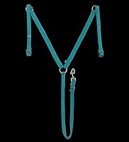 Vista 6 de Majestic Ally Collar de pecho acolchado de nailon para caballos (turquesa, completo)