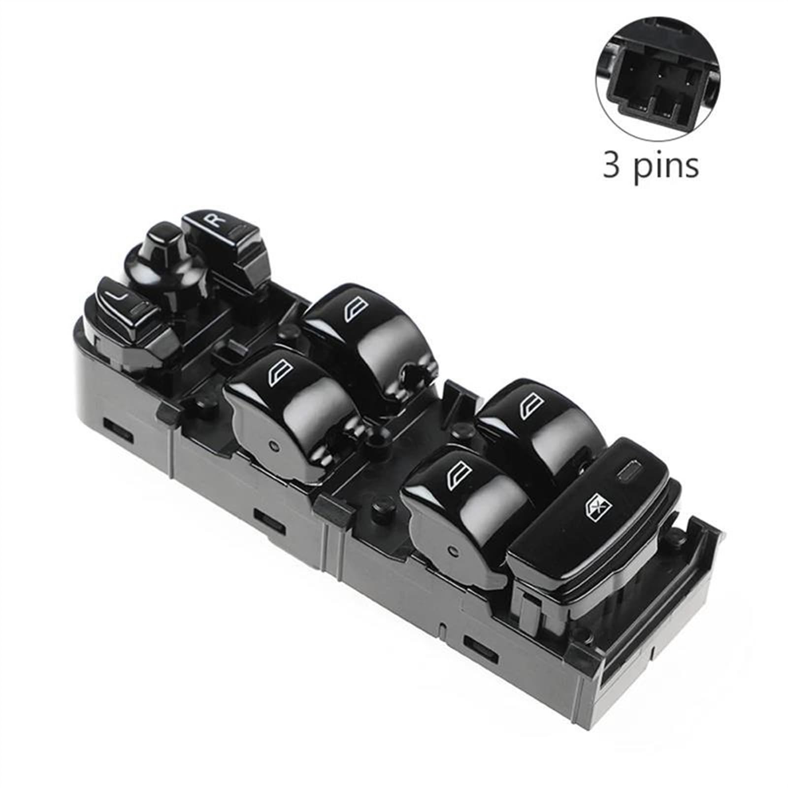 Elektryczny przełącznik szyby do Volvo do V90 XC90 S90 31433926 akcesoria samochodowe zamiennik zasilania sterowania szyb przełącznik podnoszenia bez przycisku blokady przed dziećmi