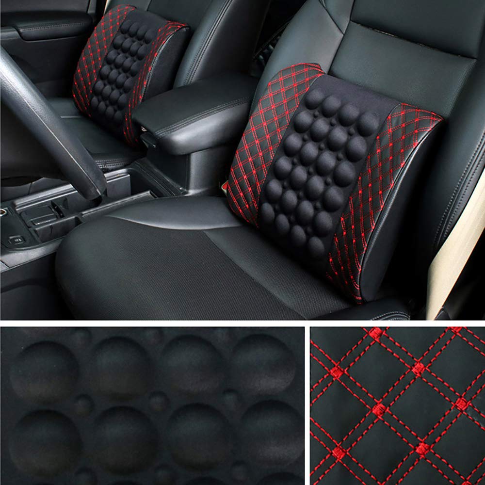Cojín de masaje eléctrico para coche, masaje lumbar, cojín lumbar