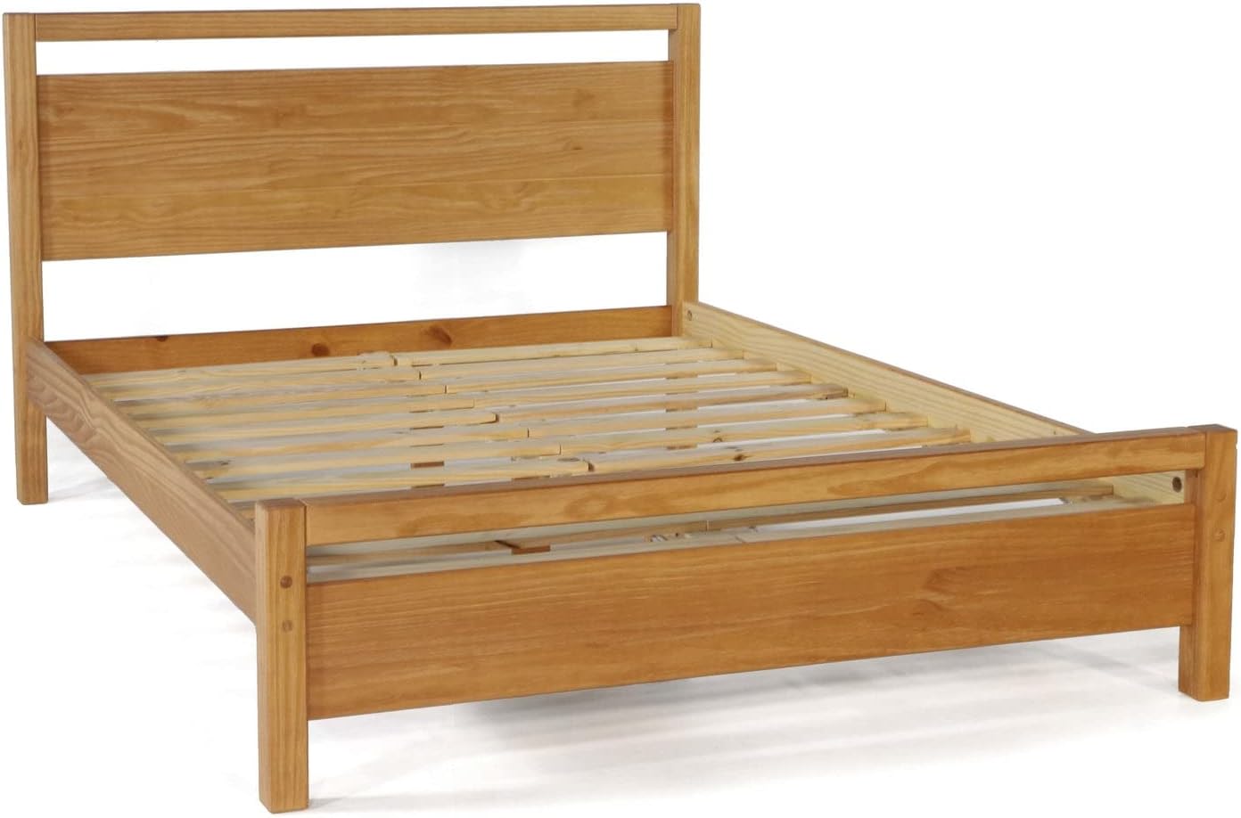 Grain Wood Furniture Loft King Size Solid Wood Bed with an Acacia Finish