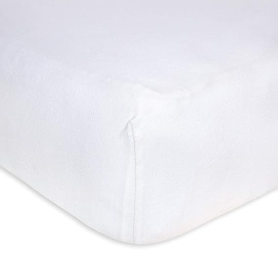 Burt's Bees Baby Fitted Crib Sheet, Solid Color, 100