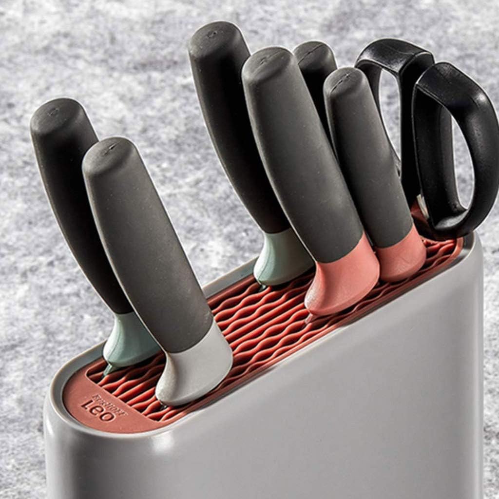 Knife Block Storage Stand Kitchen,Only selling Cutter Holder,-Detachable for Easy Cleaning,Space Saver -Unique Design Slot to protect blade