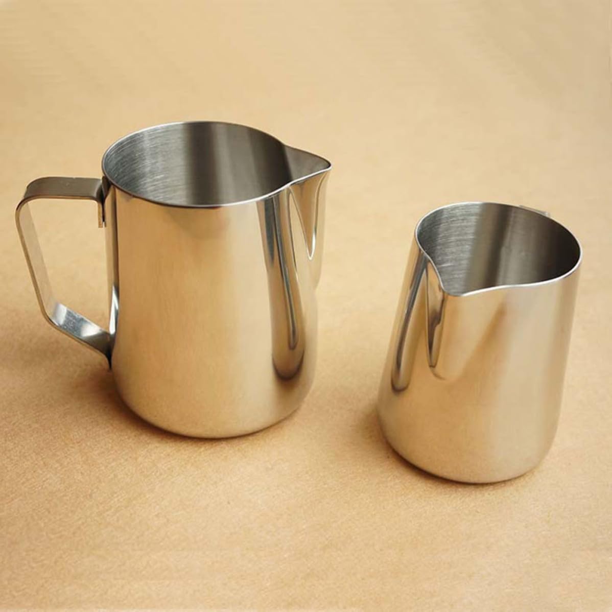 Stainless Steel Milk Pour Cup Ml with Controlled Spout