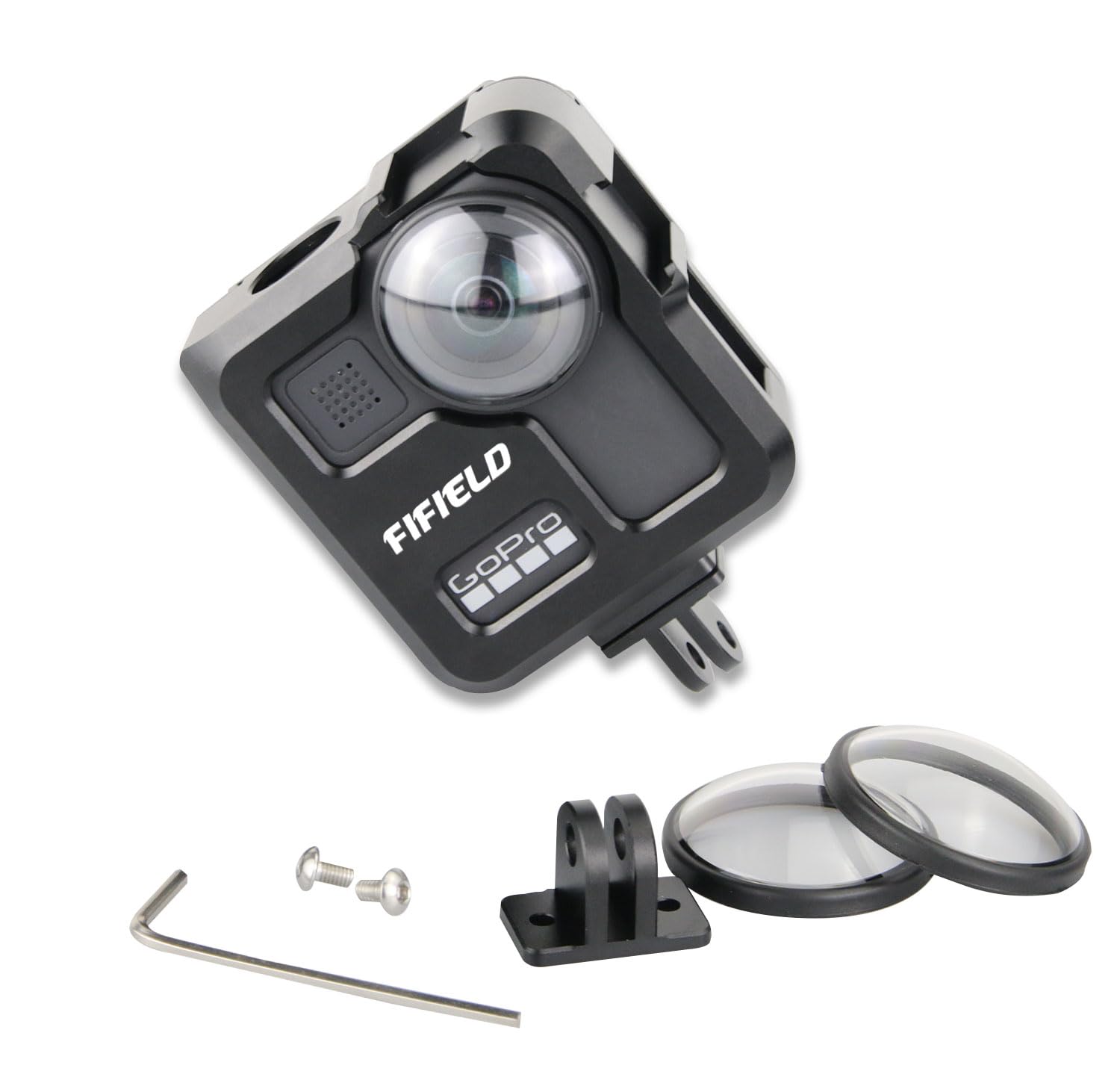 FIFIELD Housing Shell CNC Aluminum Alloy Protective Cage for GoPro Max