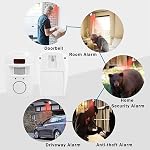 Motion Sensor Alarm,ASHATA PIR Motion Sensor Detector Security Alarm System + Remote Controls for Home Garage, Home Security Alarm Anti-theft Infrared PIR Motion Detector Alarm