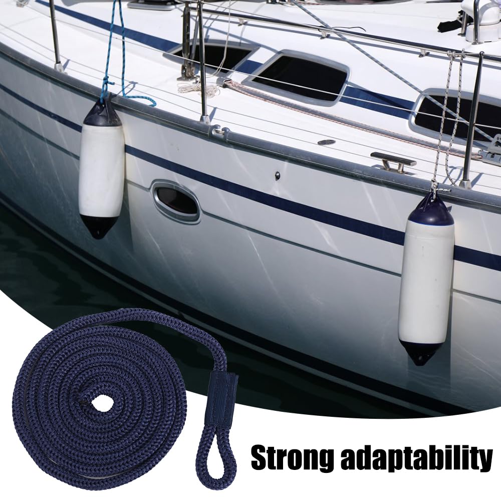 4 Pezzi Corde per Parafanghi per Barche, 150 cm Robuste Linee di Attracco in Poliestere, Corda per Barca per Imbarcazioni Marine Ormeggio
