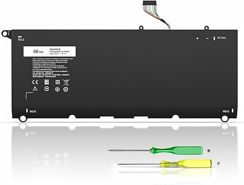 PW23Y - Batería para portátil compatible con Dell XPS 13 9360 13-9360-D1605G 13-9360-D1605T 13-9360-D1609 13-9360-D1609G 13-9360-D1705G