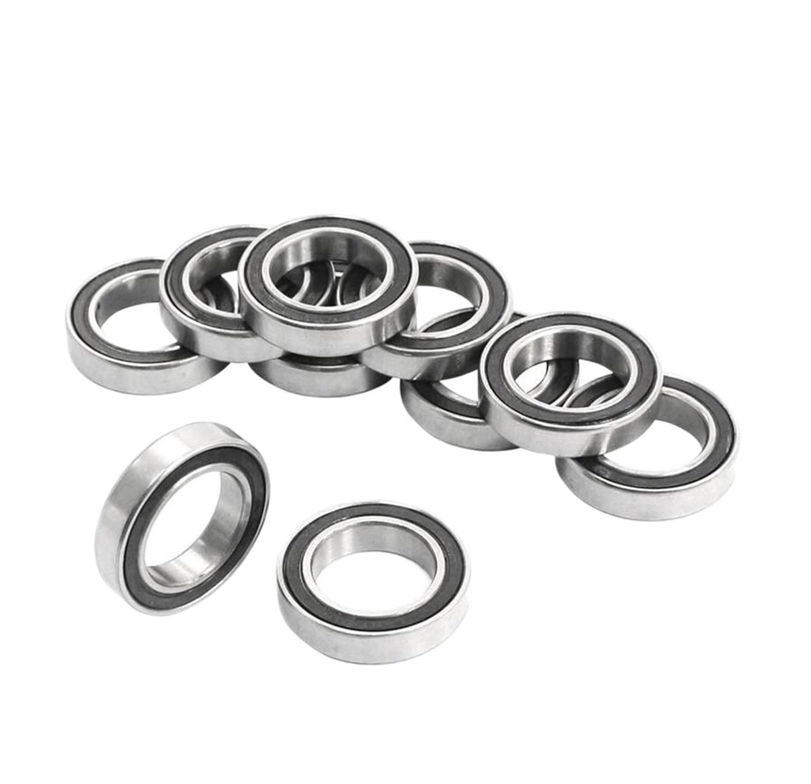 HYUJNAFZR Bimetal Seal Shield Micro deep Groove Bearing 10pcs 6802-2RS 15x24x5mm Metal Shielded Sealed Deep Groove Ball Bearings