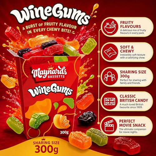 Maynards Wine Gums Carton 300g (Pack de 6) miniatura 3