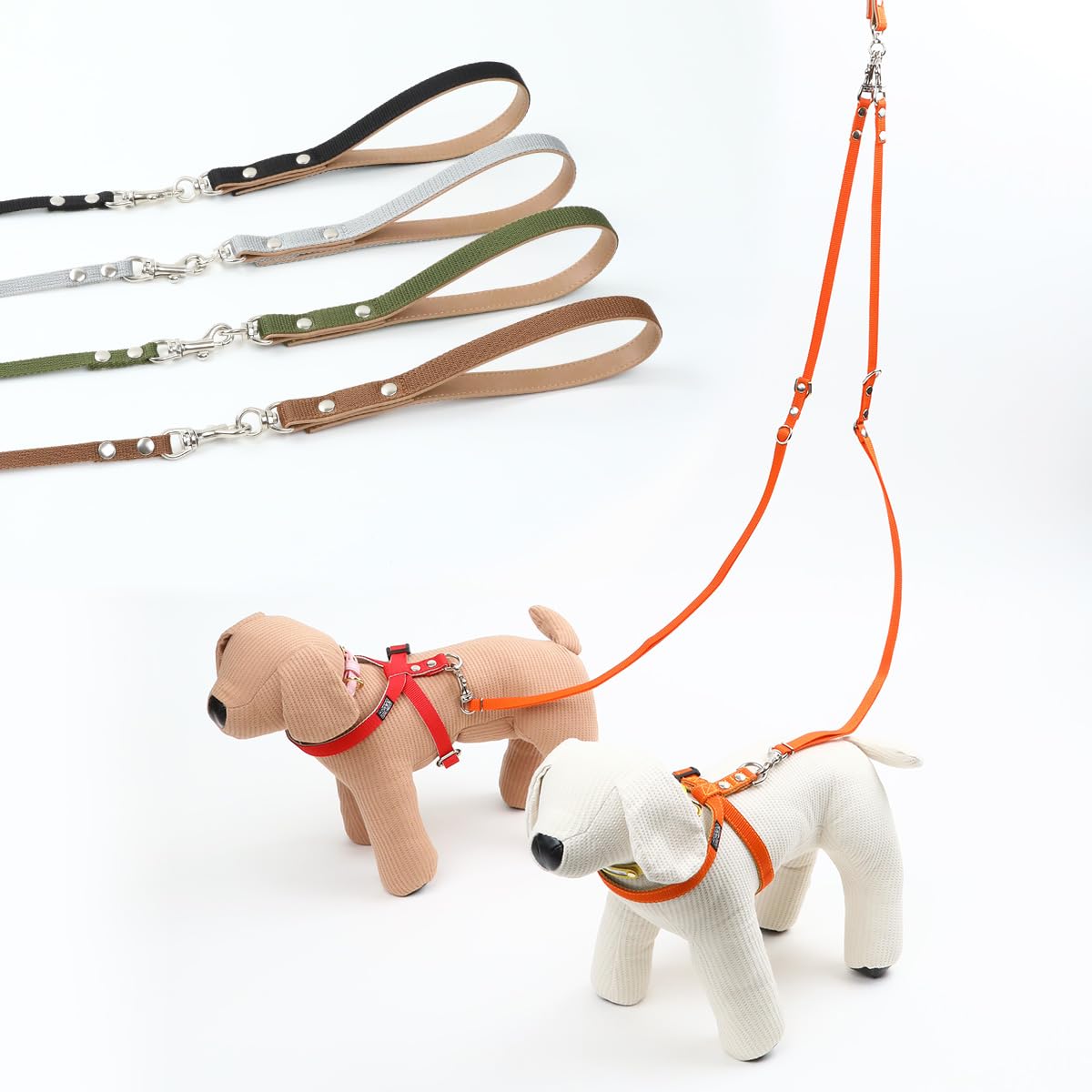 Amazon | ワンダーフィット 2頭引き手持ちリード 超小型犬用 絡まない