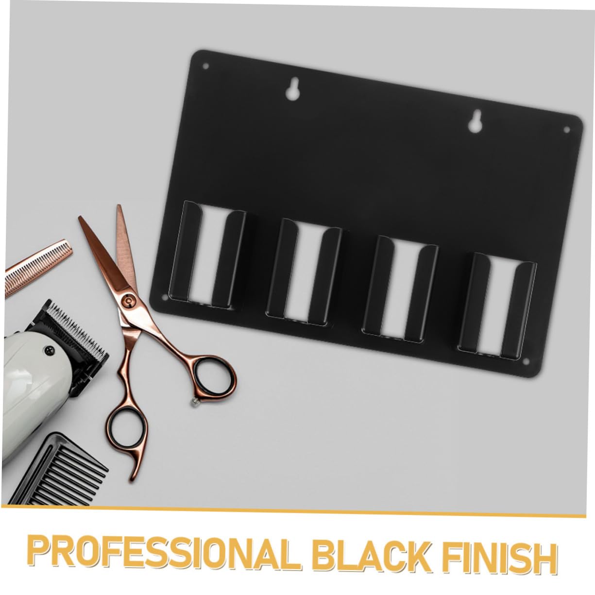 LIFKOME 3 Piezas Soporte para Cortapelos Eléctrico de Peluquería Organizador Pared Estante para Herramientas de Barbería Negro Compatible con Múltiples Modelos