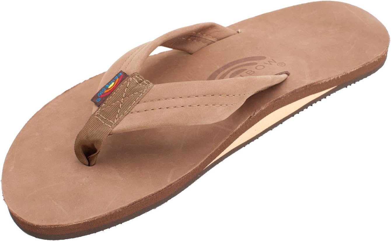 Rainbow Premier Leather Single Layer Sandals Mens