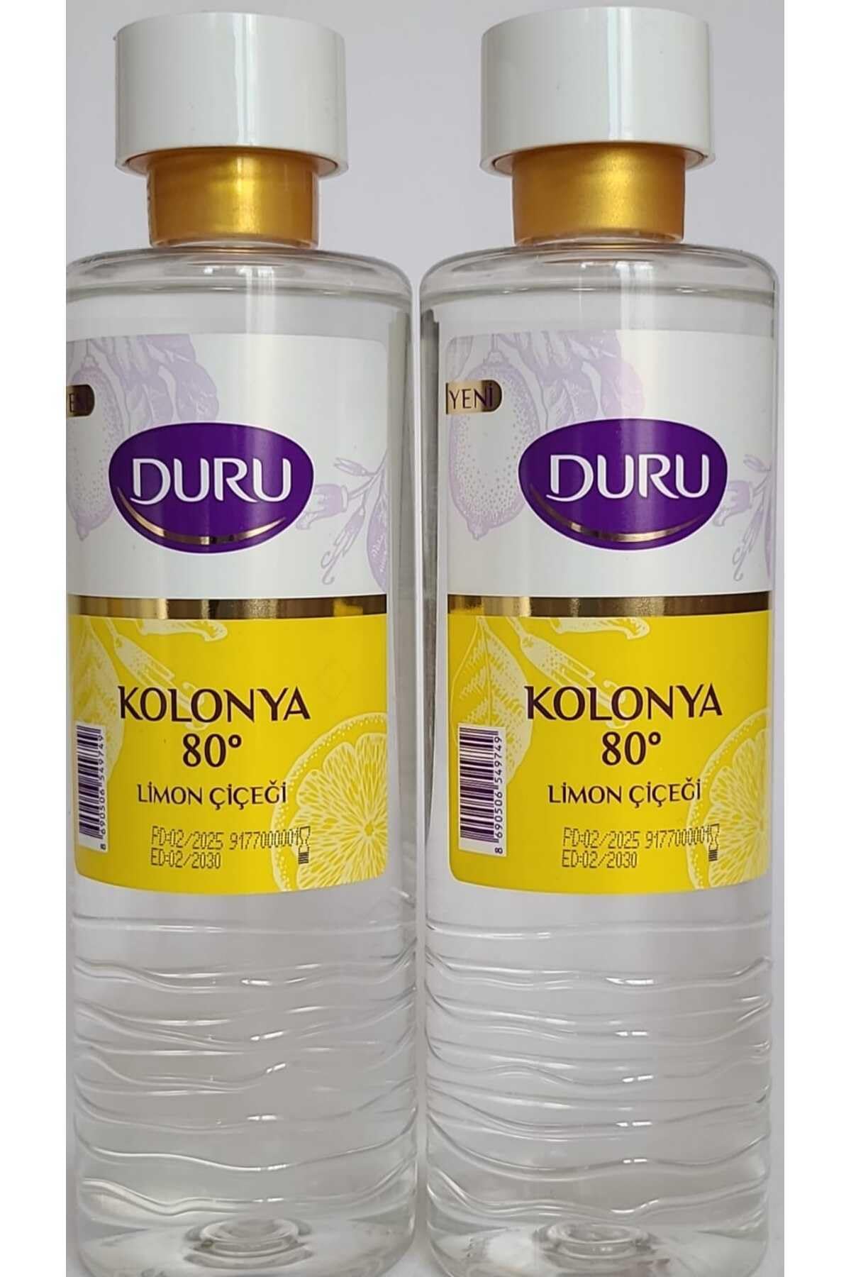 Duru Limon Kolonya Pet Şişe 2 Adet X 400 Ml Fırsat Paketi (Karton Ambalajsiz) Evissa 100 Gr. Sabun Hediye