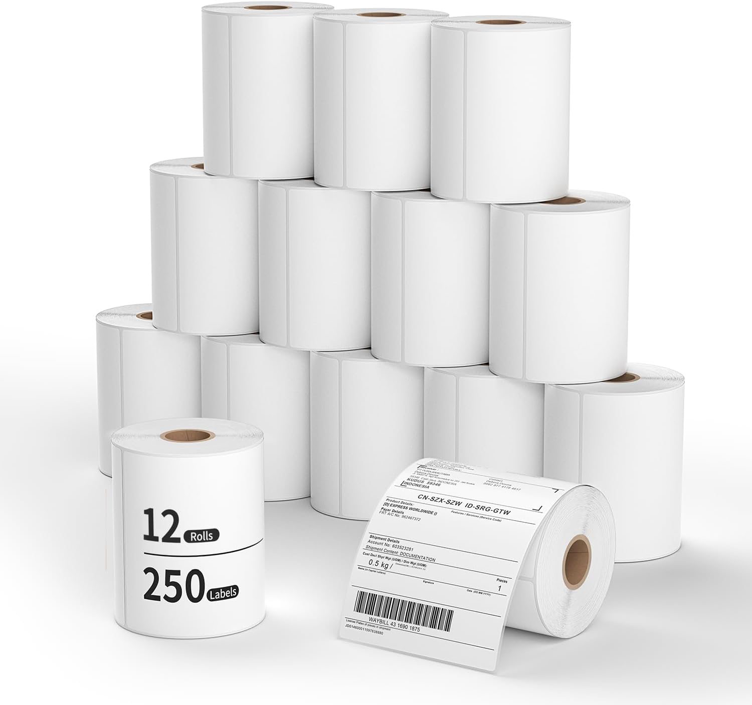 Methdic 4x6 Direct Thermal Shipping Labels for UPS USPS 2000 Labels(8 Rolls)