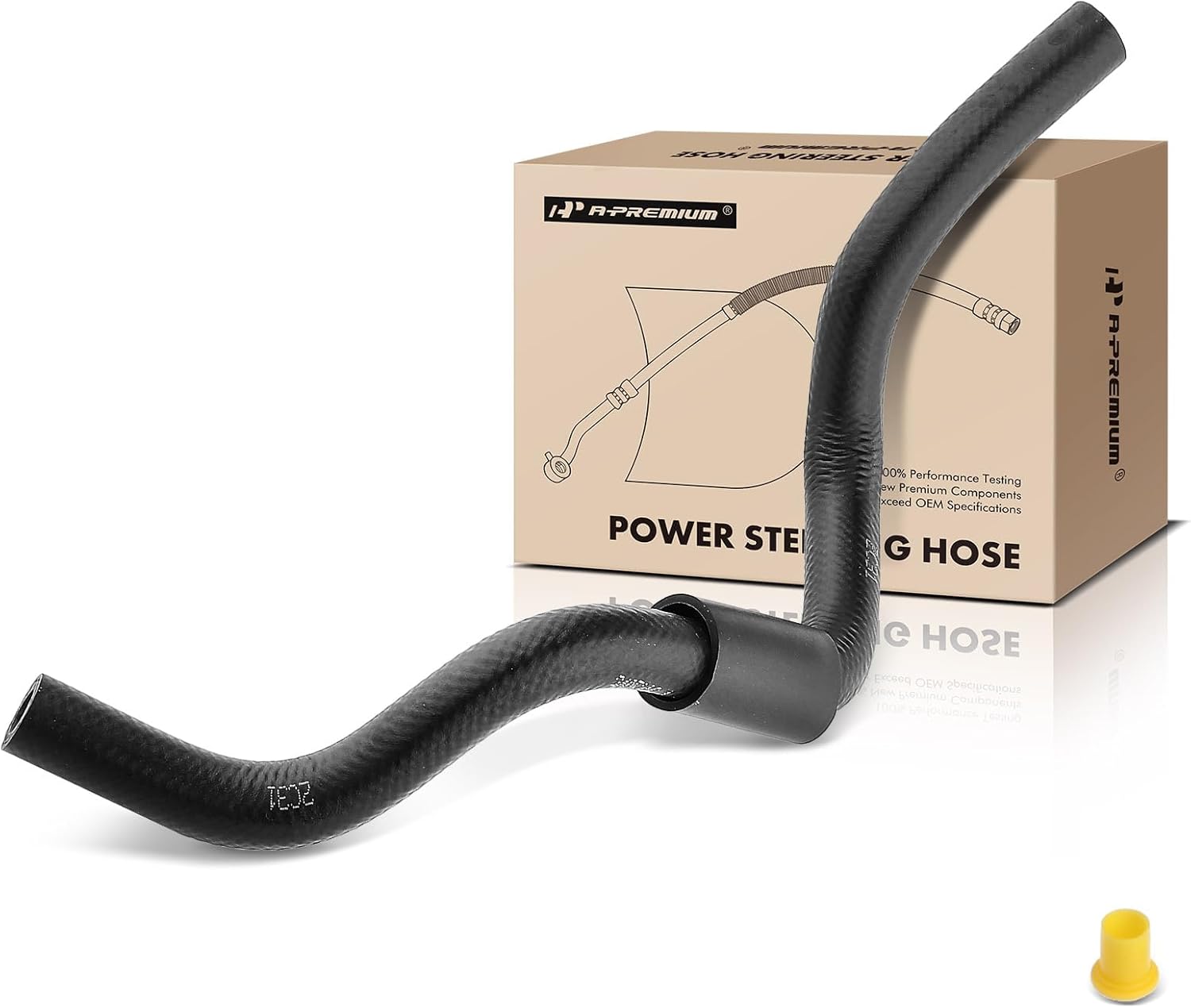 A-Premium Power Steering Return Hose Line Assembly Compatible with Honda Pilot 2003-2004 Acura MDX 2001-2006 V6 3.5L Pipe To Cooler