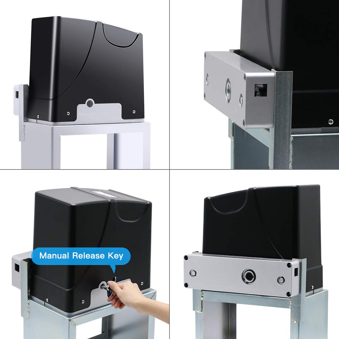 TOPENS DKC1000 Automatic Sliding Gate Opener Kit Sliding Gate Motor for Heavy Duty Slide Gates