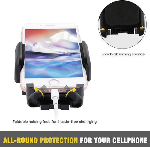 Miniatura 6 de OTEMIK Soporte para automóvil, soporte universal para teléfono, ventilación de aire, rotación ajustable de 360 grados, liberación de un botón para