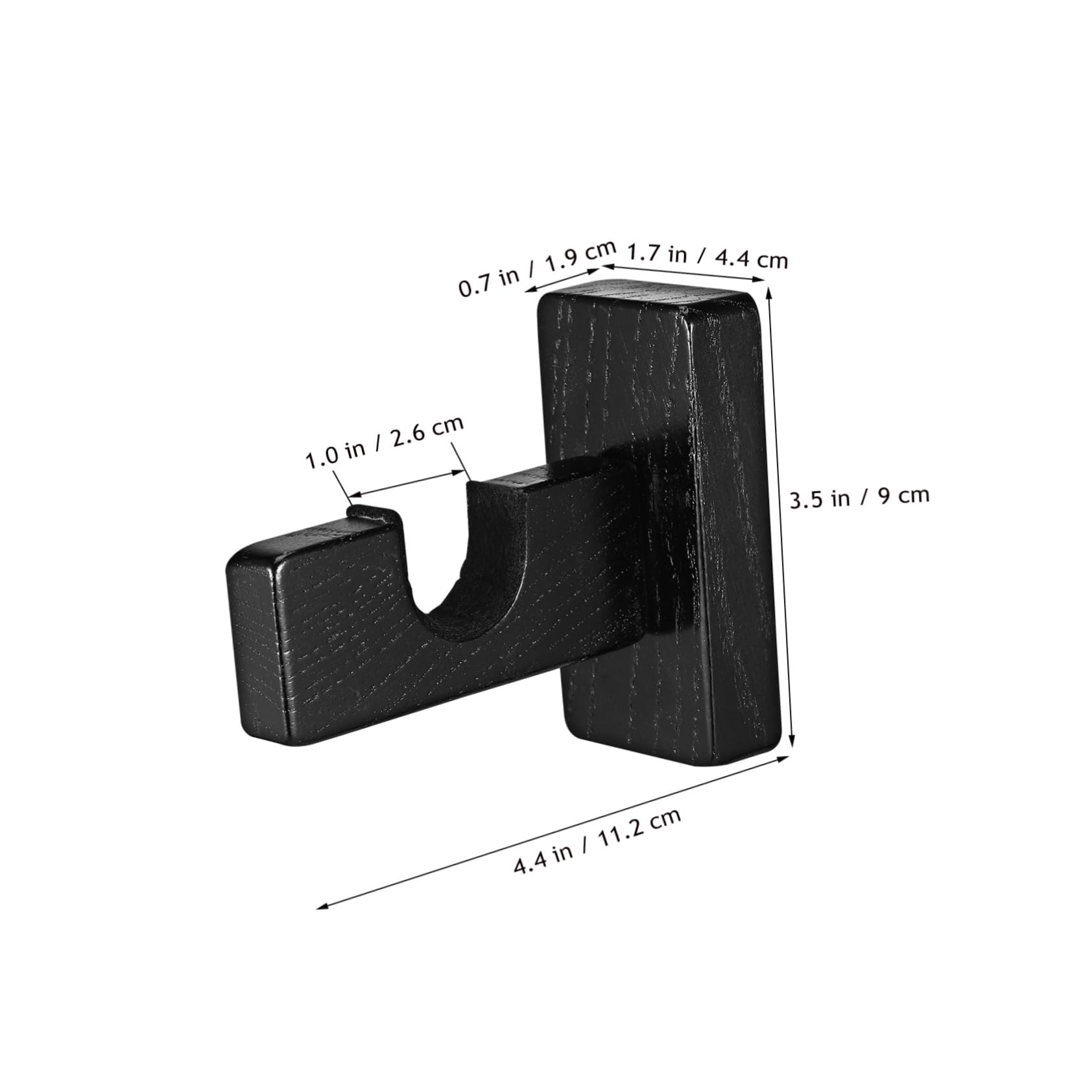 HANABASS Elegant Hockey Stick Hanger Wall-Mounted Hockey Stick Holder Sturdy Bracket