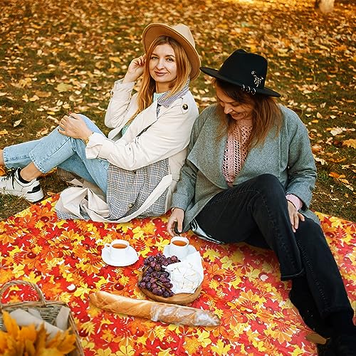 Nappe rectangulaire imperméable orange pour protéger la table de fête d'automne