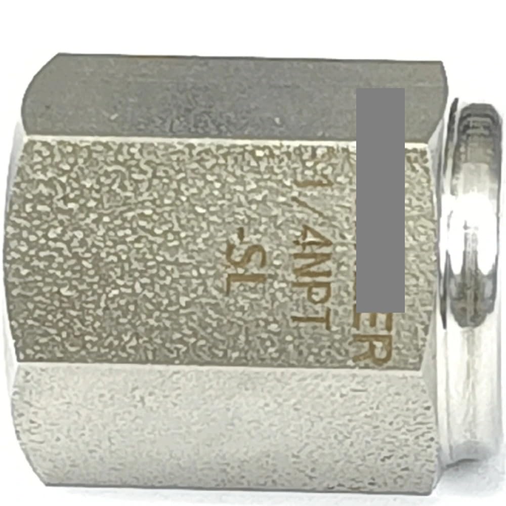 PAKMEZ 1PC 1/4" NPT Female End Cap Hex SUS316 Stainless Steel Pipe Fitting