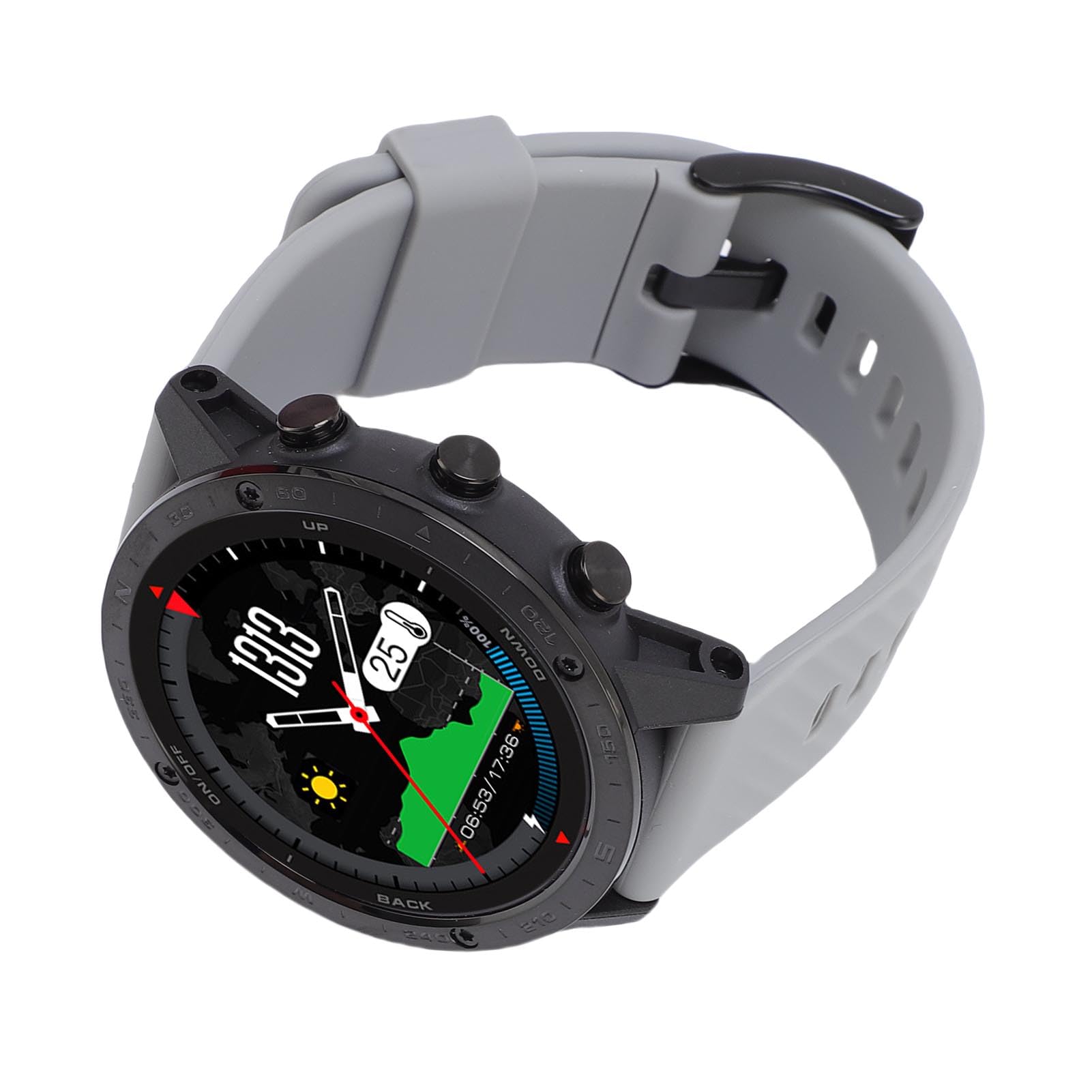 Alomejor Inteligentne Smart Swimming .3 -BC Watch Sports Sports dla Mężczyzn Biegających na 50 M Materiału Aluminiowego/wodoodpornego Silikonu, TI (BLACK)