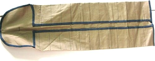 UJ Ramelson - Bolsa organizadora de herramientas de lona con 15 bolsillos para carpintería, tallado de madera, carpintero, electricista, taller de