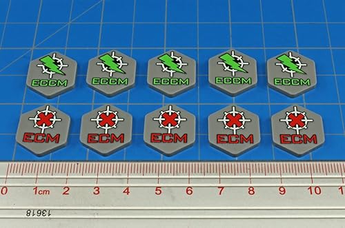 Miniatura 9 de LITKO Mecha Electronic Warfare Tokens  Fichas a todo color  Compatible con BattleTech, Battleforce, Alpha Strike (juego de fichas de guerra