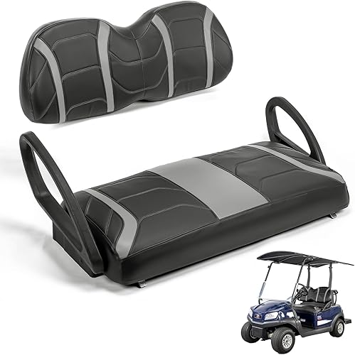 KEMIMOTO Fundas de asiento de carrito de golf compatibles con asientos delanteros Club Car Precedent, Tempo, Onward OEM, no necesita grapas