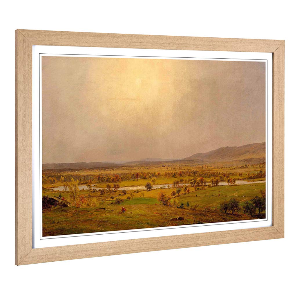 Big Box Art Framed Print of Jasper Francis Cropsey Prompton Design | Wall Art Picture | Home Decor for Kitchen, Living Room, Bedroom, Hallway, Oak, A2 / 24.5x18 Inch / 62x45cm