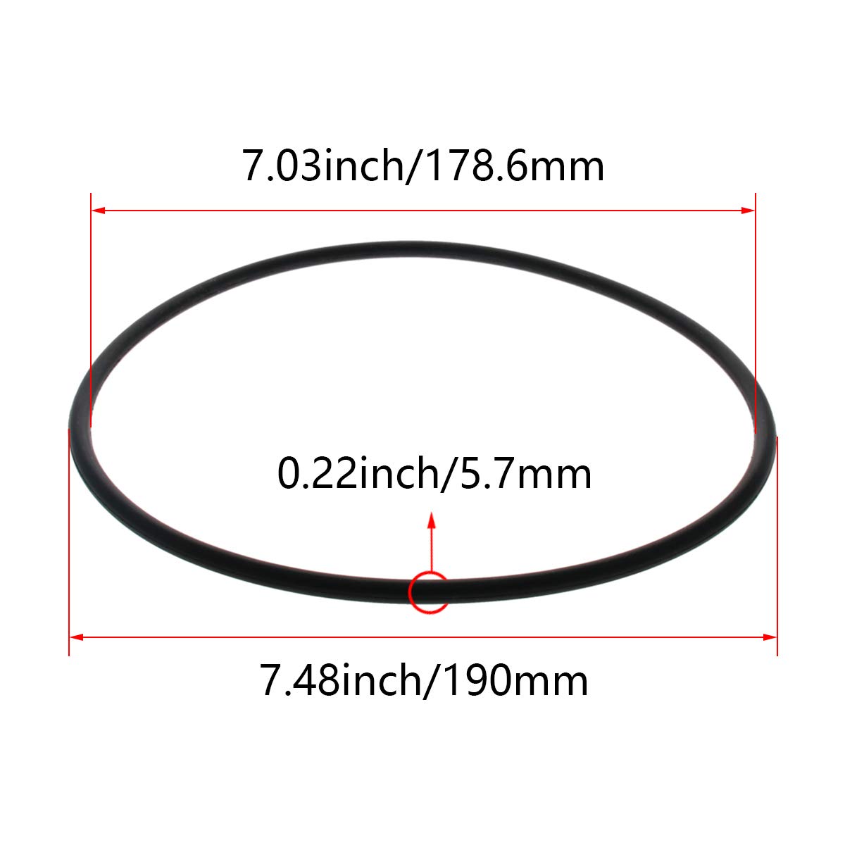 Othmro Lot De 10 Joints Toriques En Caoutchouc Nitrile 22 Mm De Diamètre Extérieur 19 Mm ID 1,5 Mm De Largeur, Joints D'étanchéité Buna-N Métriques