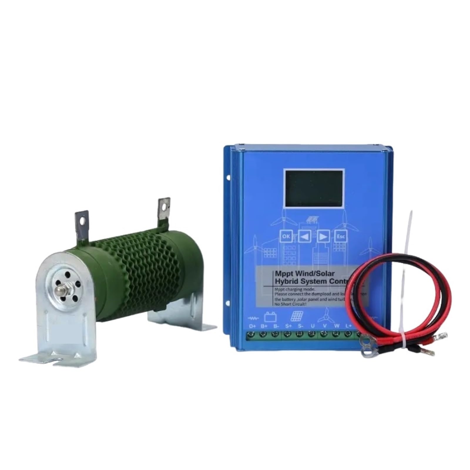 Hybrydowy Regulator Ładowania Słonecznego MPPT 12V 24V 48V PV Turbina Wiatrowa WIFI Do Akumulatora Litowo-ołowiowego Lifepo4(With out,Auto 24V48V,600W)