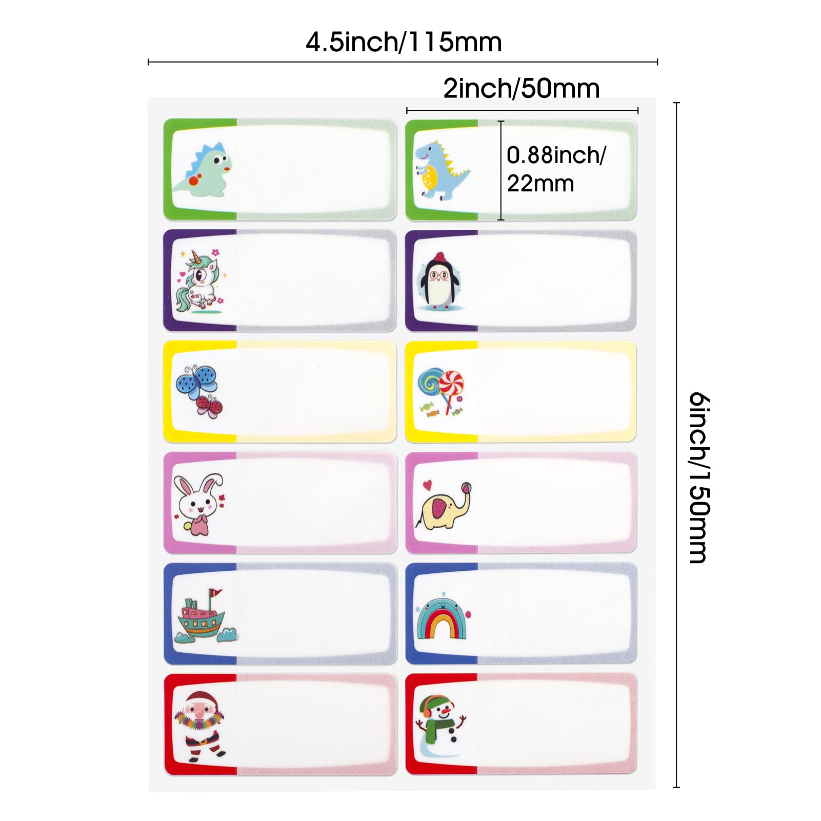 Snapklik.com : Name Labels For Kids Stuff School Supplies, 96 PCS ...