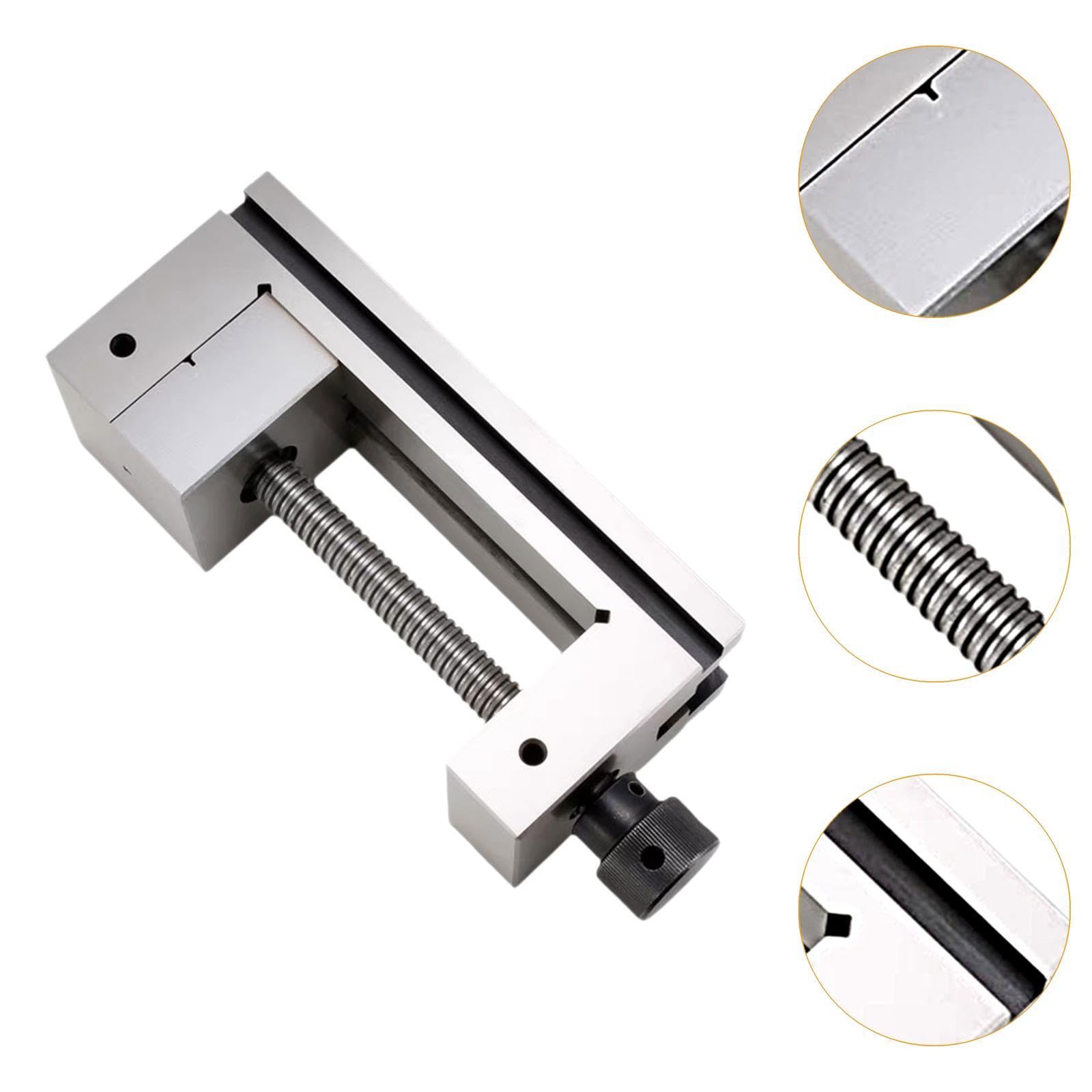 Generic Pinze, Morsa di Precisione, Facile Da Installare, Pinze a Serraggio Manuale, Morsa con Parallele, Smerigliatrice, 185x63x63mm