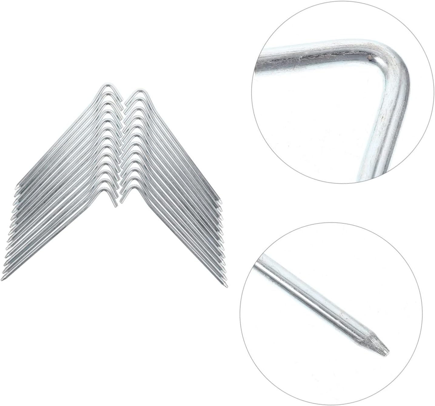POPETPOP 25pcs Drill Tent Stakes Heavy Duty Camping Tent Stakes Nails for Outdoor Camping Gear