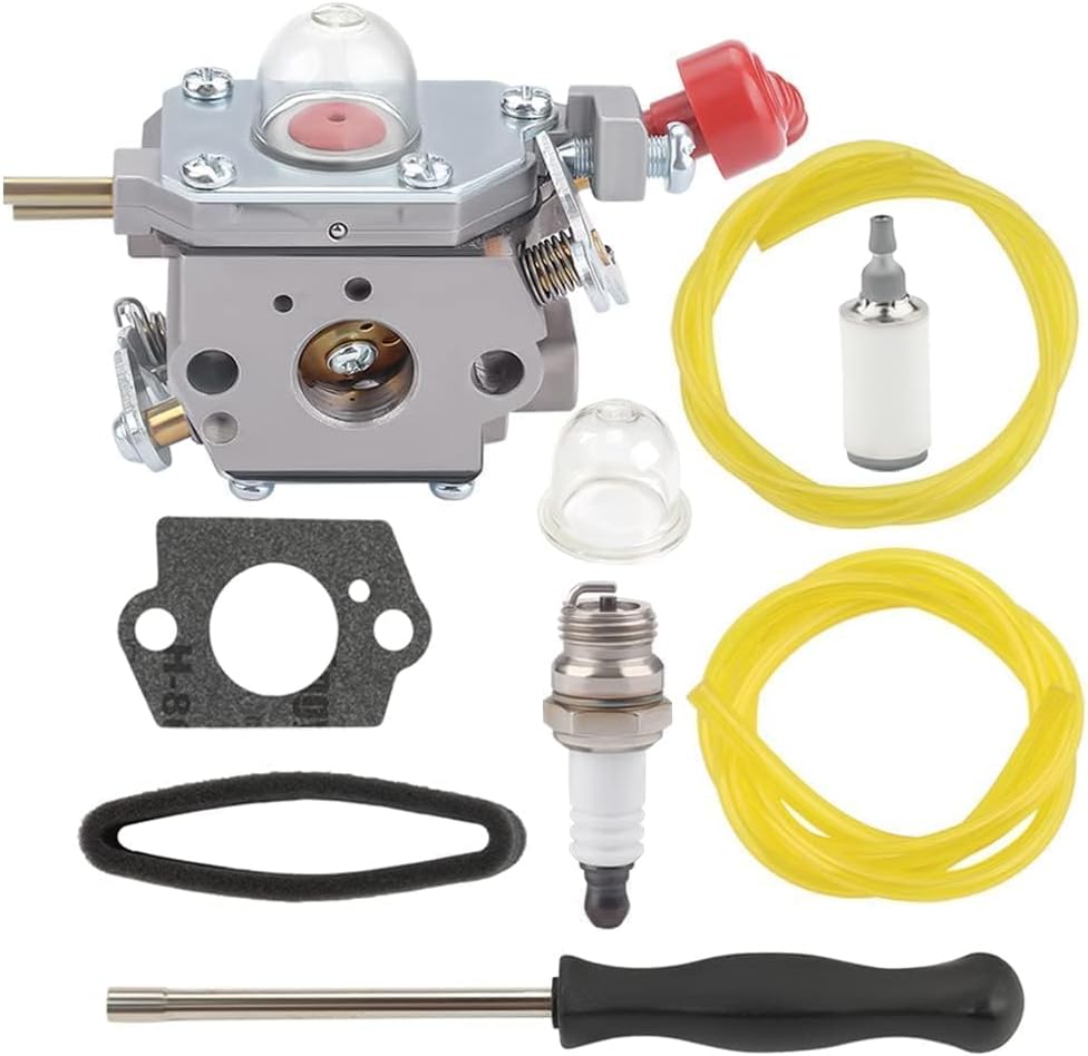 Powtol 753-06288 Carburetor for Troy bilt TB35EC TB430 TB2044XP TB2MB M25B RM430 MS2560 MS2550 TB2040XP MS9900 Blower Trimmer Craftsman 27cc Weedeater Carburetor C1U-P27