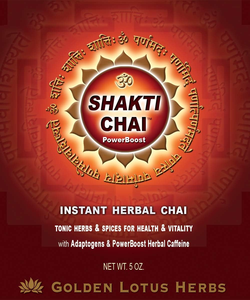 Golden Lotus HerbsChai Tea (Shakti Chai PowerBoost with Adaptogens, 5 Oz.)