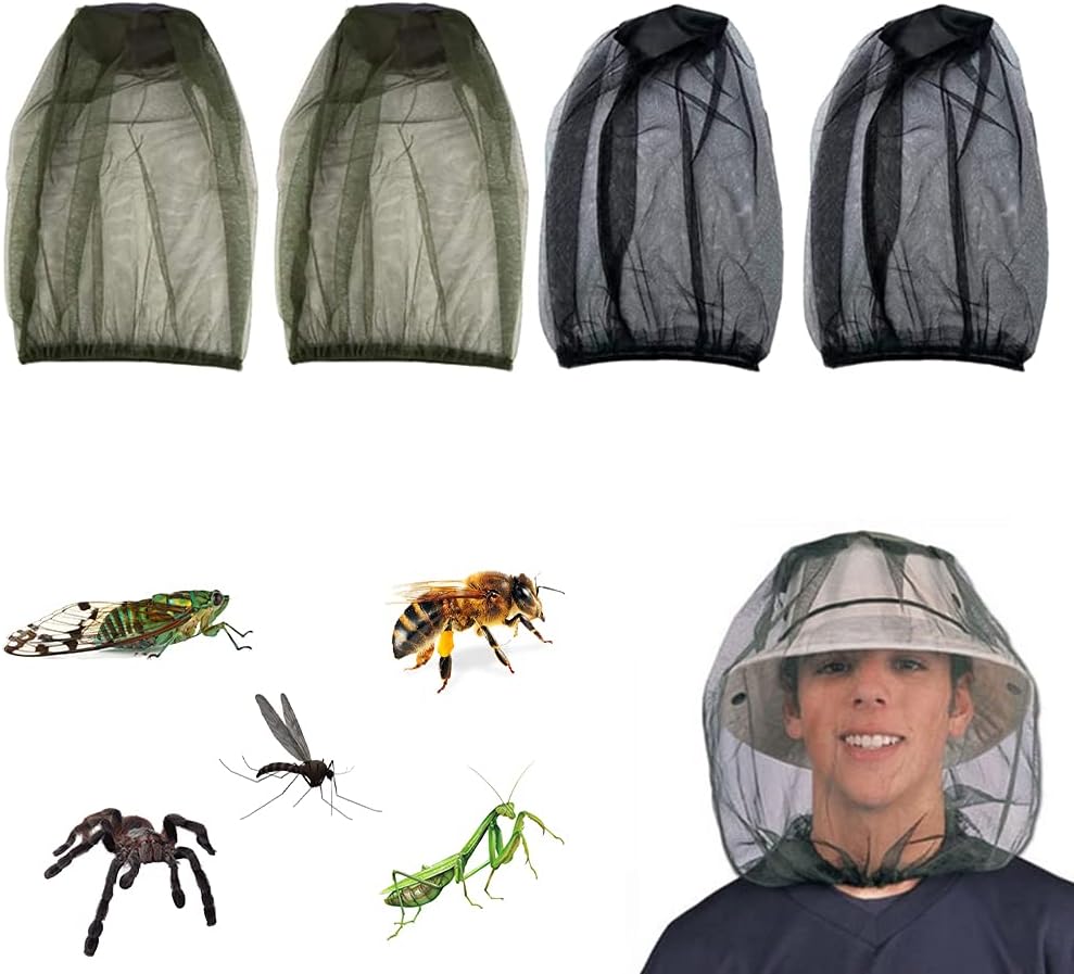 Filet De Tête De Moustique 3 Pièces, Moustiquaire Visage Filet De