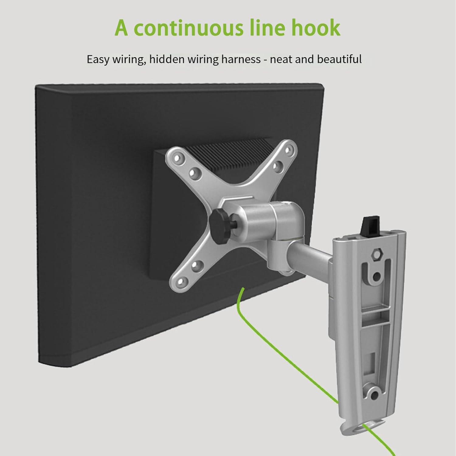 Foldable Aluminum Alloy Wall Mount 18kg Load Capacity for 13-32 Inch Screens Space Saving Design Compatible Televisions Mount