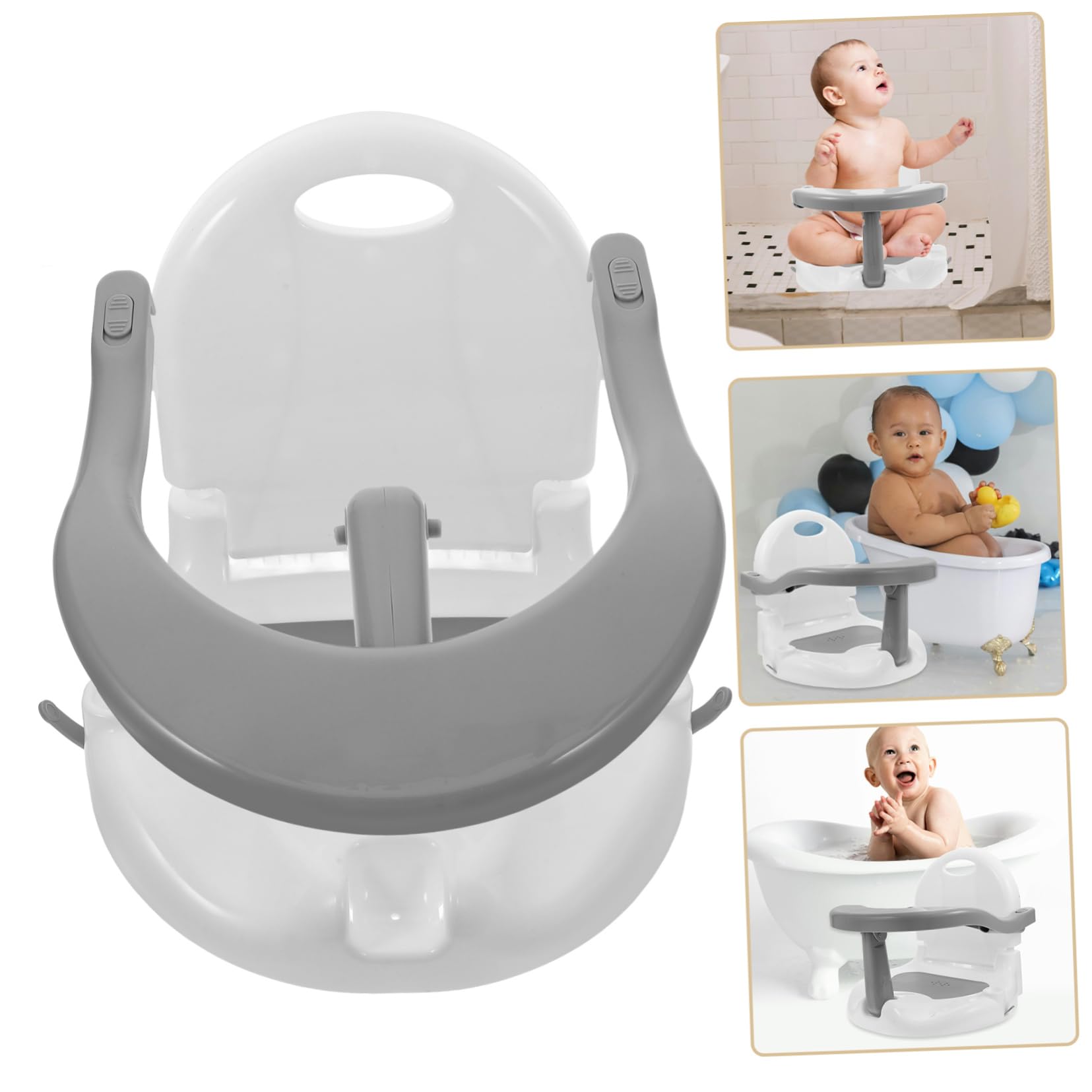 IMIKEYA Siège De Bain Pour Garçon Fille Mois Siège De Douche Amovible Antidérapant Pratique