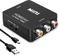SRLWMYI RCA HDMI Adapter 1080P AV Kompozit Video Audio Konverter USB Kábellel PS2 PS3 PS4 Xbox Wii Nintendo VHS VCR DVD TV PAL NTSC 1