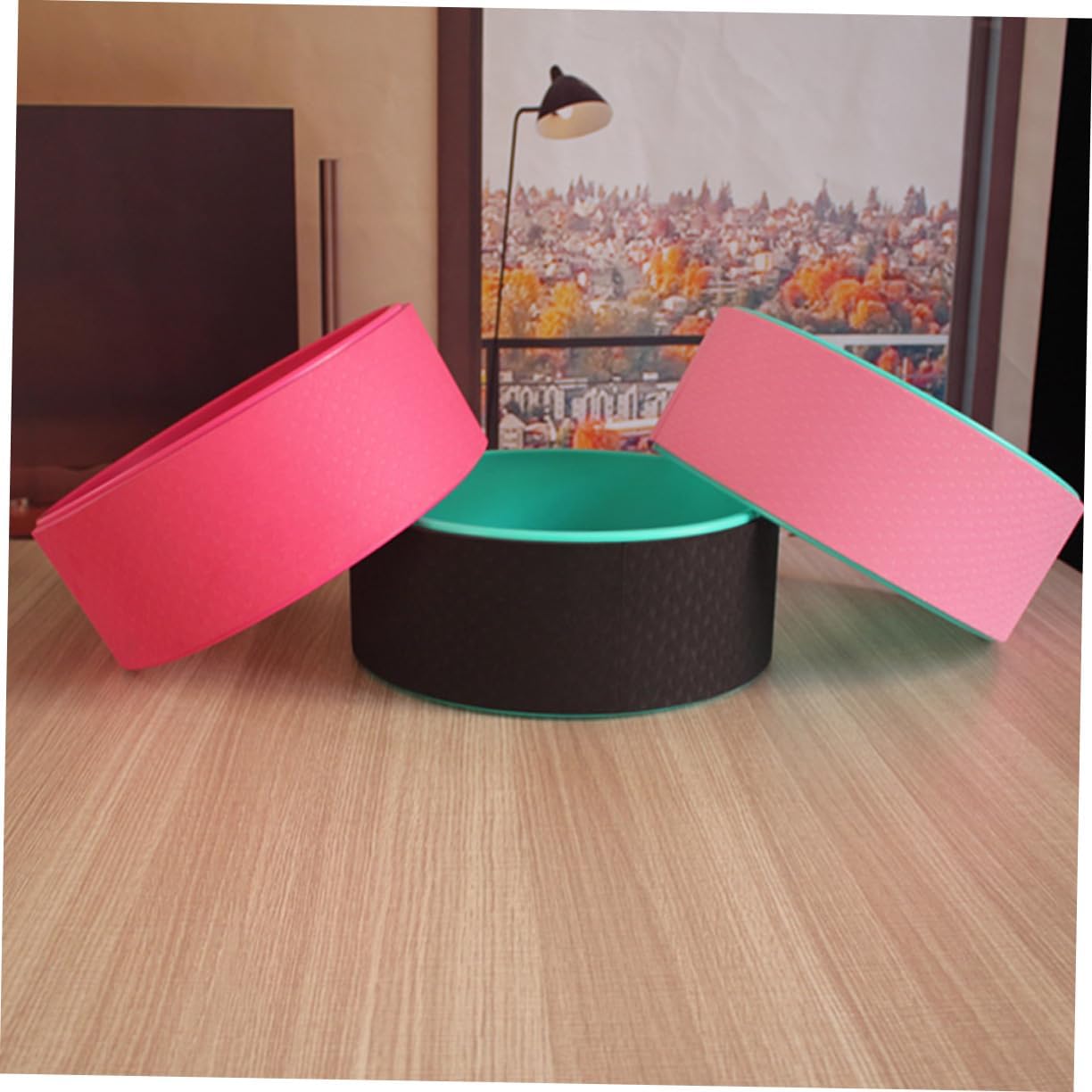 Balacoo Yoga Wheel for Backbend Training Deep Roller for Muscle Relief Flexibility Waist Shaping Essential Yoga Prop Ring for Beginners and Advanced Users