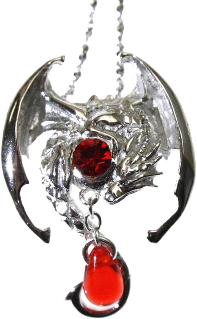 Mythical Companions Fafnir Sterling Silver 925 Dragon Pendant Necklace