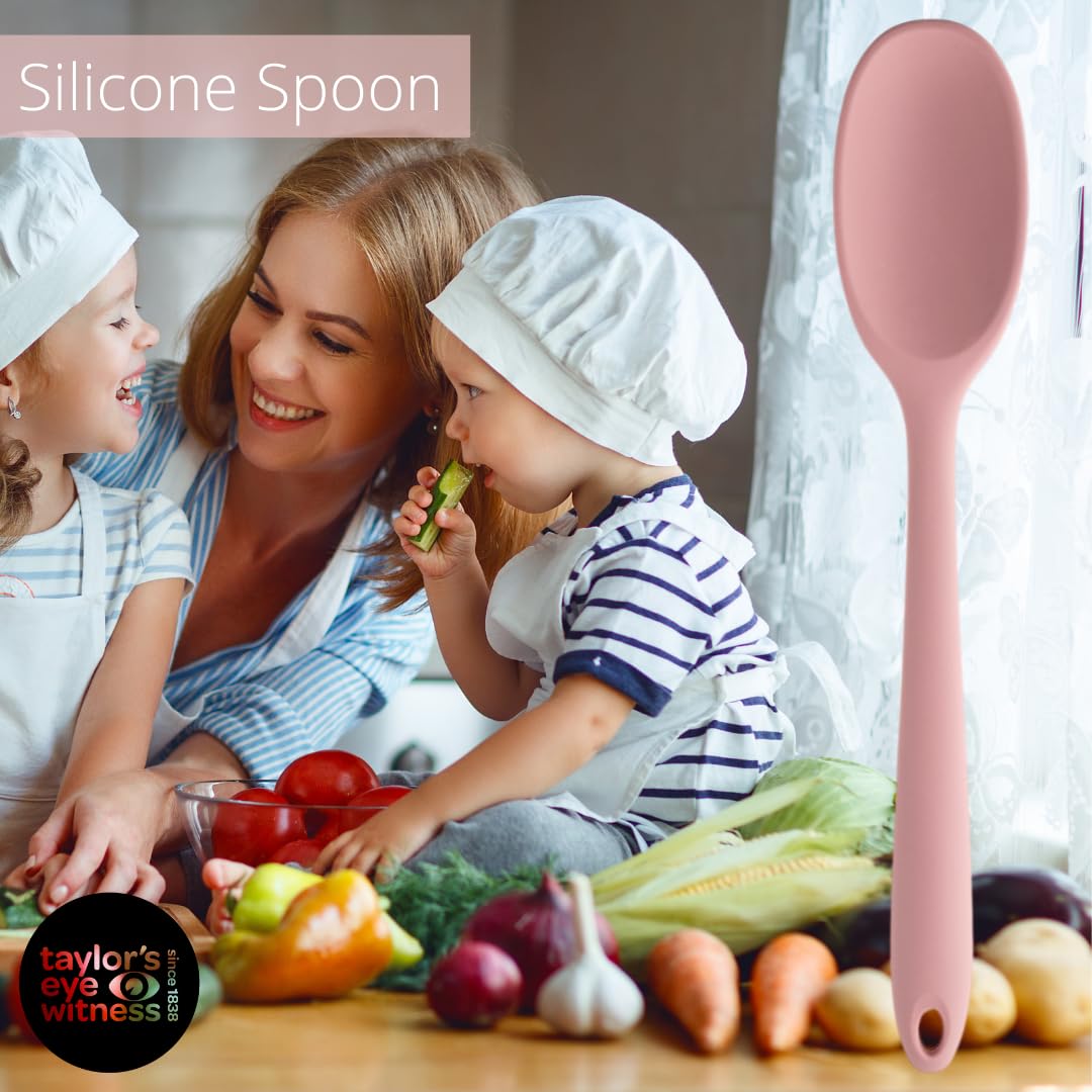Large Silicone Cherry Blossom Stirring Spoon - Dishwasher Safe, Heat Resistant (260°C/500°F), Non-Scratch for Non-Stick Pans - Image 2