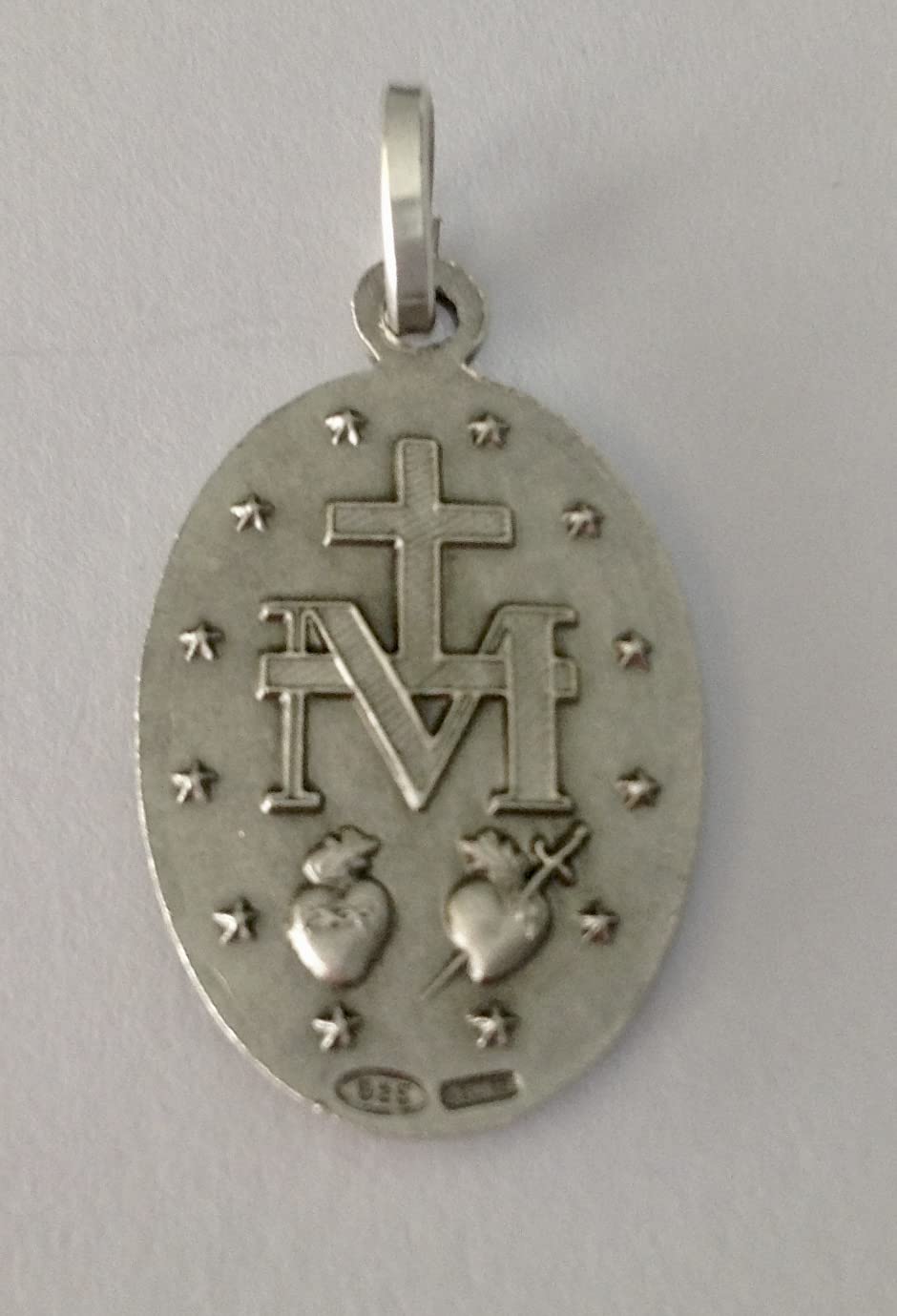 I G J LA MEDALLA MILAGROSA EN PLATA DE LEY 925 - LA ORIGINAL - 100% MADE IN ITALY - LAS MEDALLAS DE LOS SANTOS PATRONOS