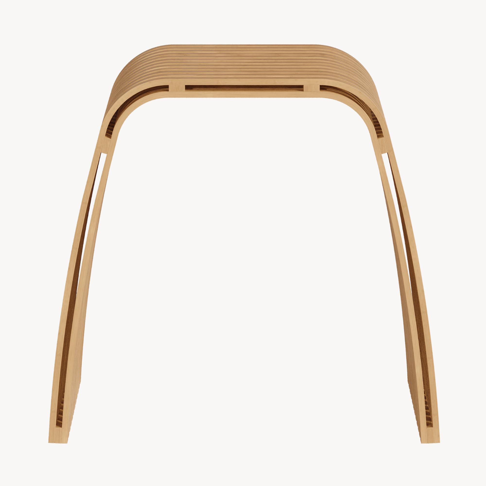 [en.casa] Seduta Multiuso in Bambù per Bagno Sgabello Basso da Ingresso Poggiapiedi Piano d'Appoggio per Soggiorno Camera da Letto 45 x 50 x 31 cm - Naturale