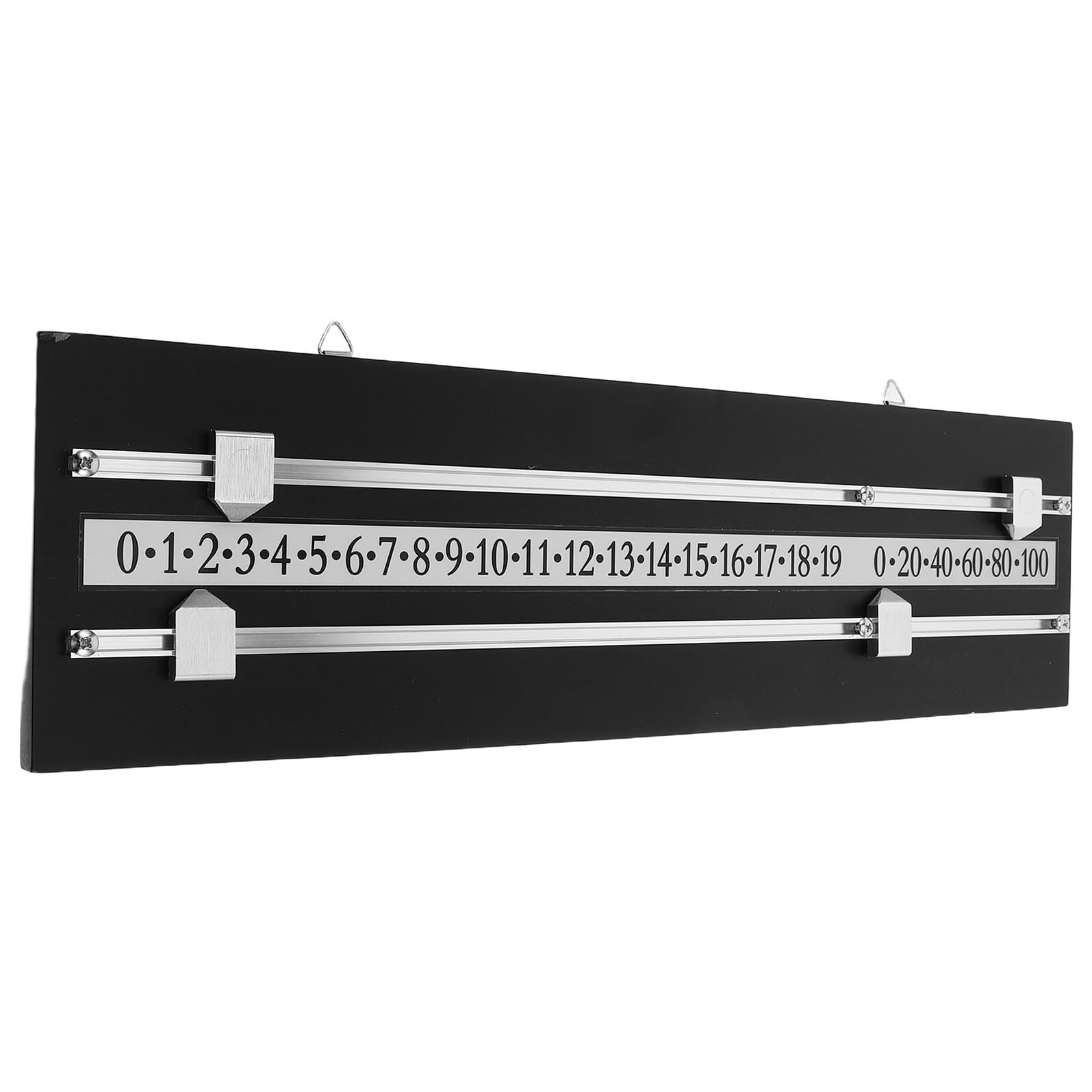 Cabilock Tabellone Segnapunti da Biliardo con Doppia Pista Scorrevole Contapunti da Parete Rettangolare Nero Accessorio per Giochi da Biliardo e Snooker in Sale Giochi e Tornei